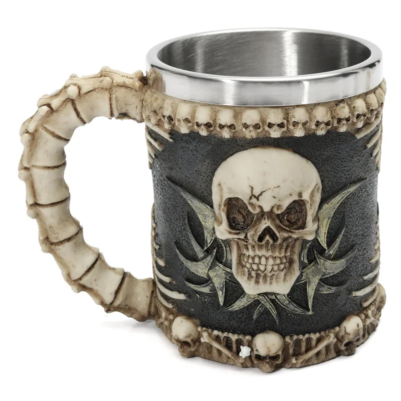 KCASA 1 шт. Honana Череп кости Fiendish 3D Tankard кружка для питья кофе пивная чашка Готический