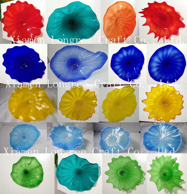 Modern Murano Flower Wall Art Plates Elegant Colorful for Home Decoration | Освещение