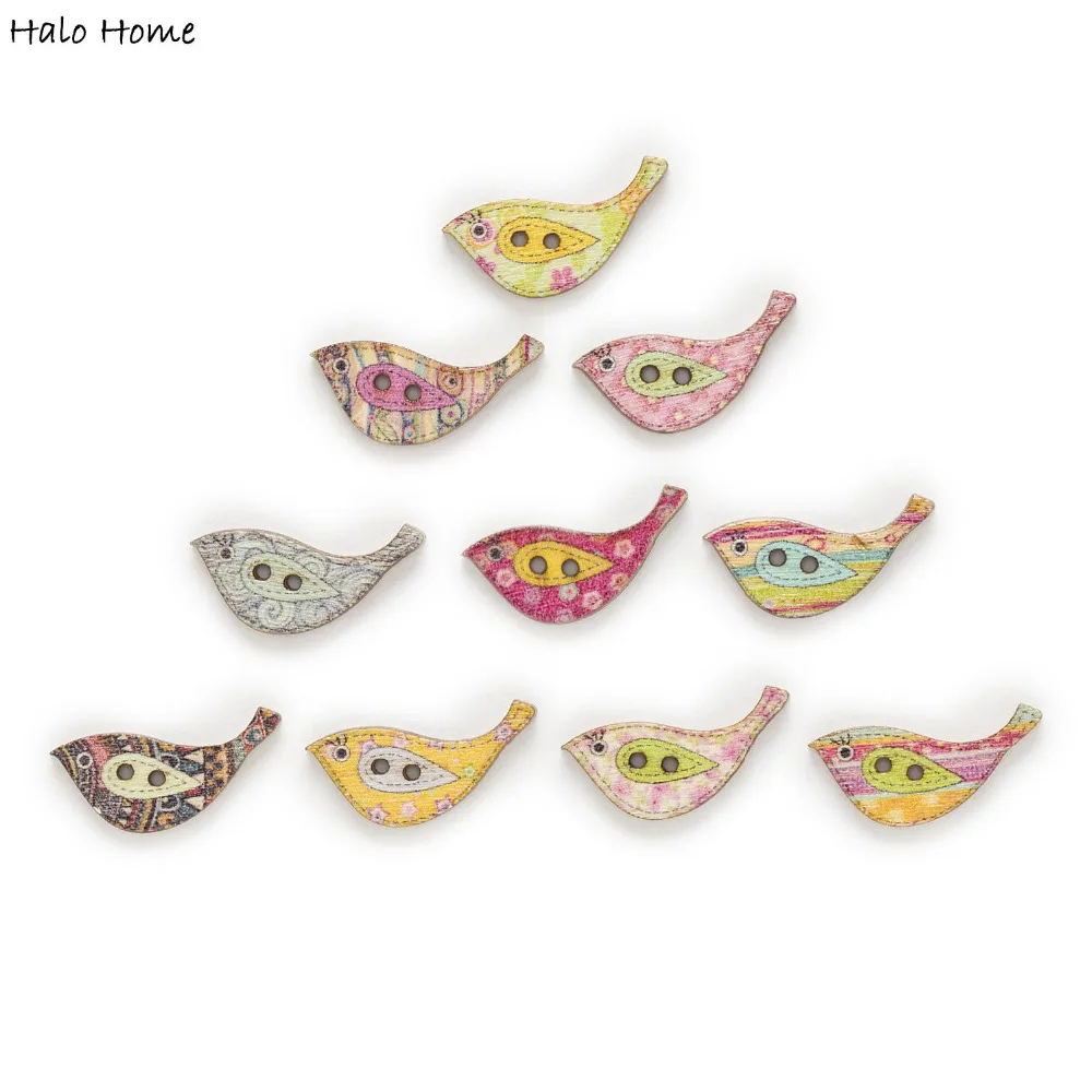 30 шт. милые деревянные пуговицы для пришивания скрапбукинг одежда головные уборы