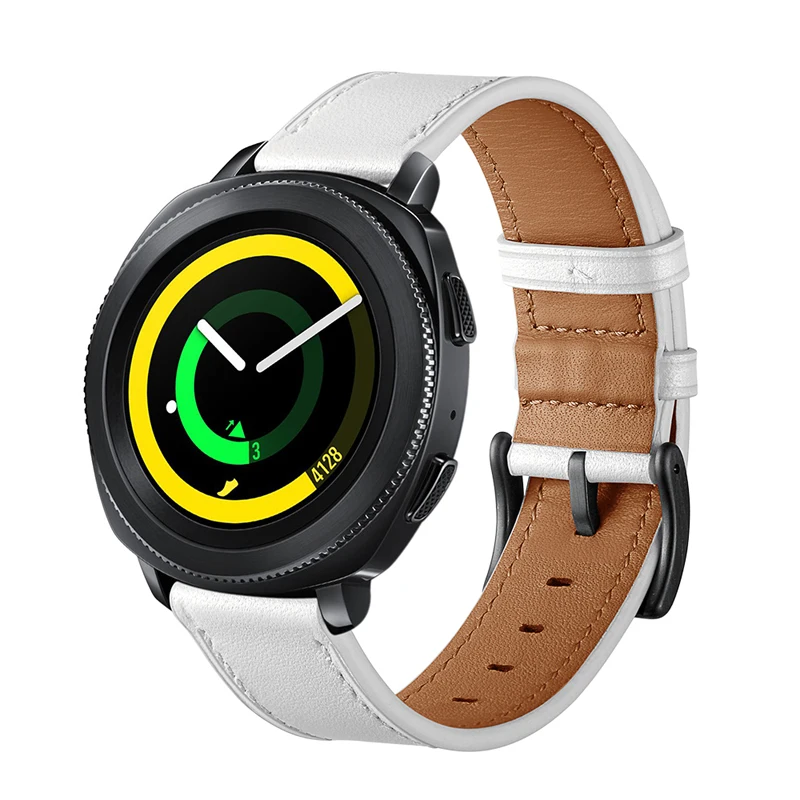 Умные часы YILIZOMANA 20 мм кожаный ремешок для Samsung Gear S2 Classic/Frontier Galaxy Watch 42 часов Huawei Fossil