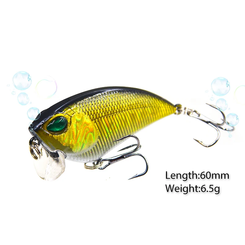 YTQHXY 1 шт./лот Crankbait рыболовные приманки гольян жесткая наживка 60 мм 6 5 г