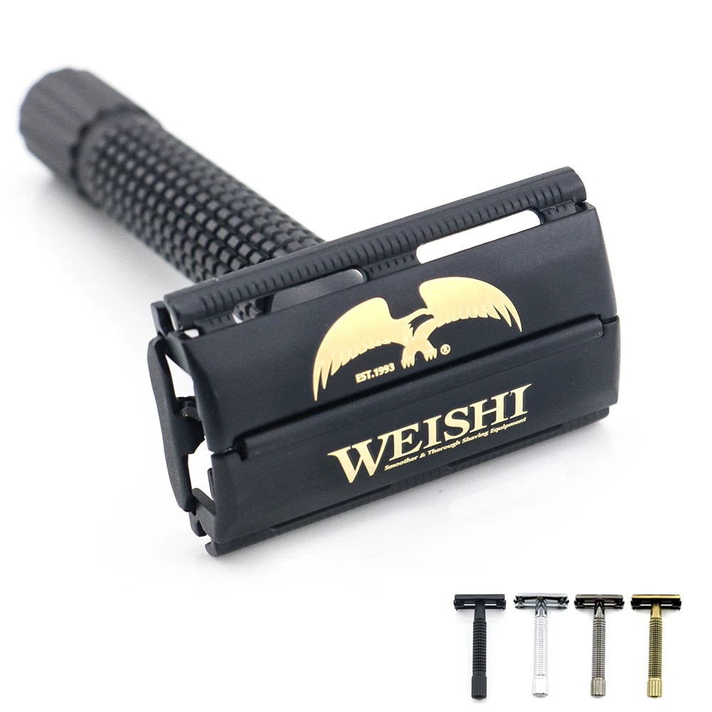 

WEISHI butterfly safety razor High quality shaving razor Metal 9306-F Silvery 9306-C Gun color 9306-I Bronze Black NEW