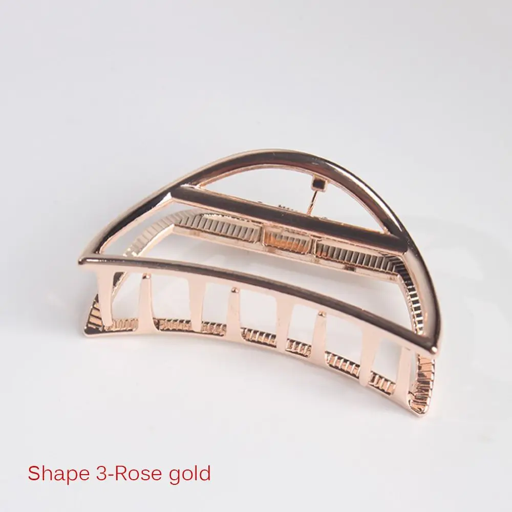shape3 Hair Claw 1 шт., новинка, Женские Геометрические булочки, аксессуары для волос, металлические современные стильные заколки для волос, заколка для волос, для девушек, девушек, инструмент для макияжа - Цвет: shape3 Hair Claw