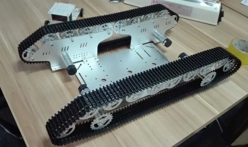 DIY 4WD металлический бак шасси большой T800 умный гусеничный робот Платформа 4 шт. высокий крутящий момент мотор с кодером скорость отзывы тяжелая нагрузка