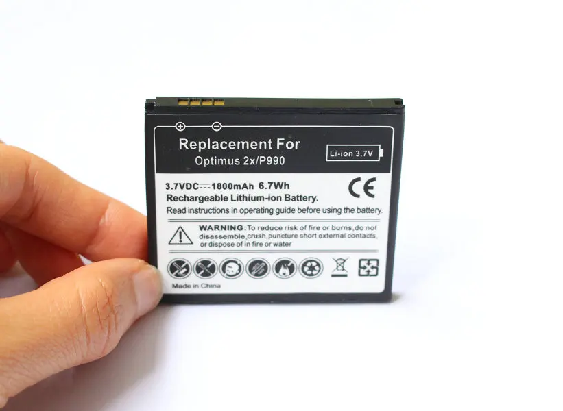 10 шт./лот 1800 мА/ч FL 53HN запасная батарея для LG Optimus 2X / 3D SU660 /S P920 P993 P990 P999 Thrill 4G G2x C729 SU760