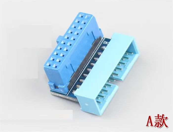 USB 3 0 19P 20P 19 pin 20 USB3.0 штекер разъем 90 градусов материнская плата шасси переднего