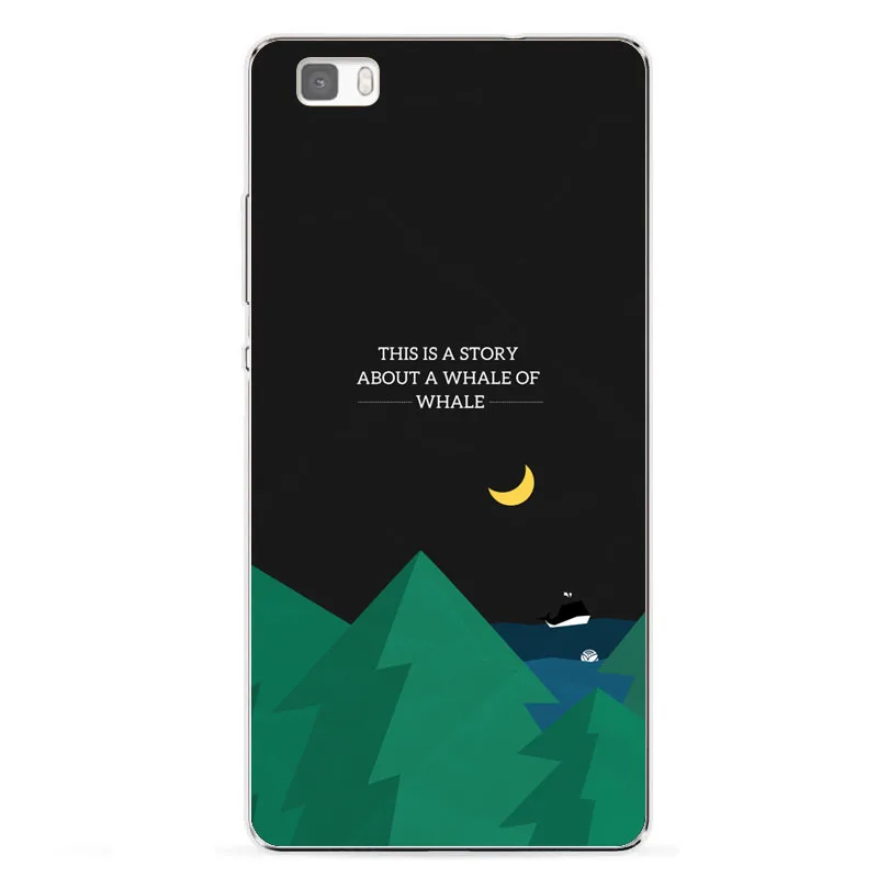 Huawei p8 lite Case Silicon landscape Painting Soft TPU Back Cover for p8lite Phone Protect shell |