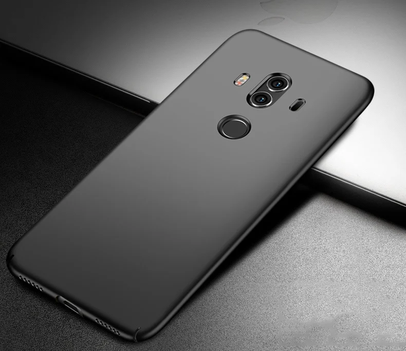 Black Для huawei mate 10 Pro Чехол Ультра-тонкий гладкий Чехол Жесткий PC защитный чехол для huawei mate 10 Pro HATOLY 6" - Цвет: Black