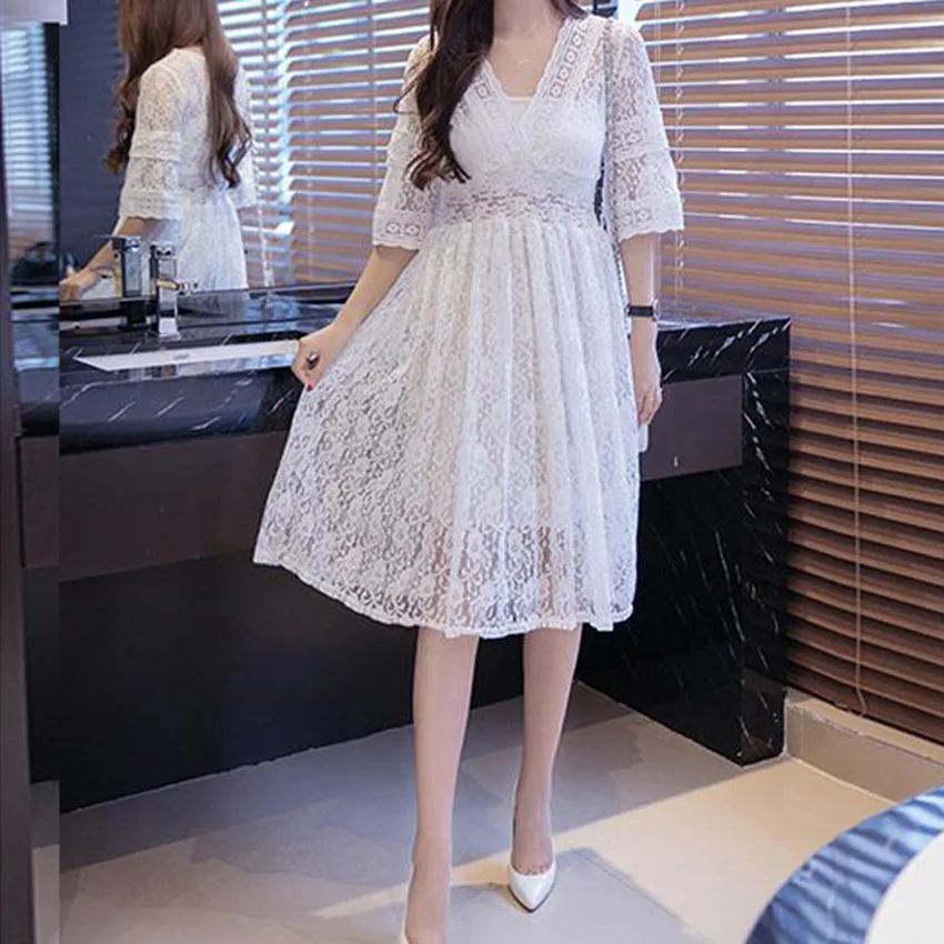 2017 модная летняя одежда для будущих мам vestidos элегантные кружевные рабочие