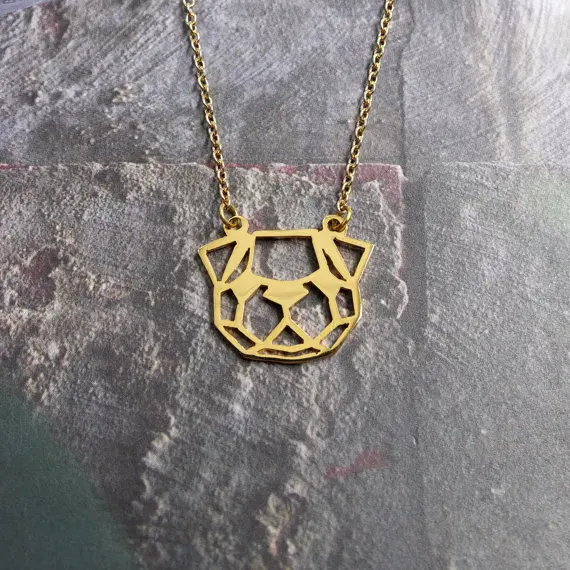 Wholesale Cute Pug Head Necklace Female and Male Gift Jewelry Pendant--12pcs/Lot |