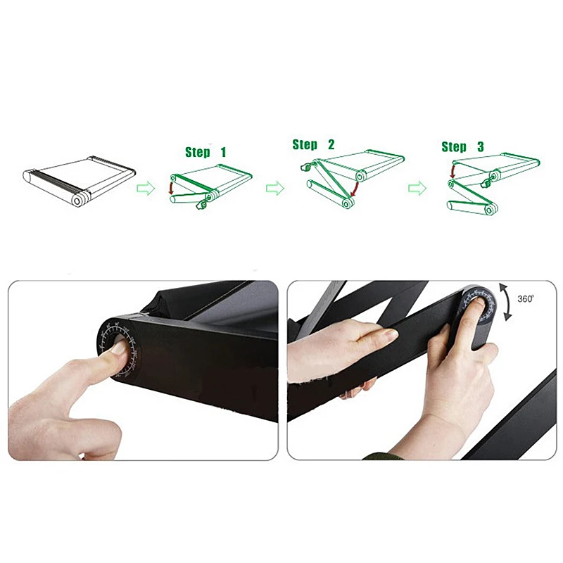 

NEW Portable Mobile Laptop Standing Desk For Bed Sofa Laptop Folding Table Notebook Desk With Mouse Pad For Lazy table Office