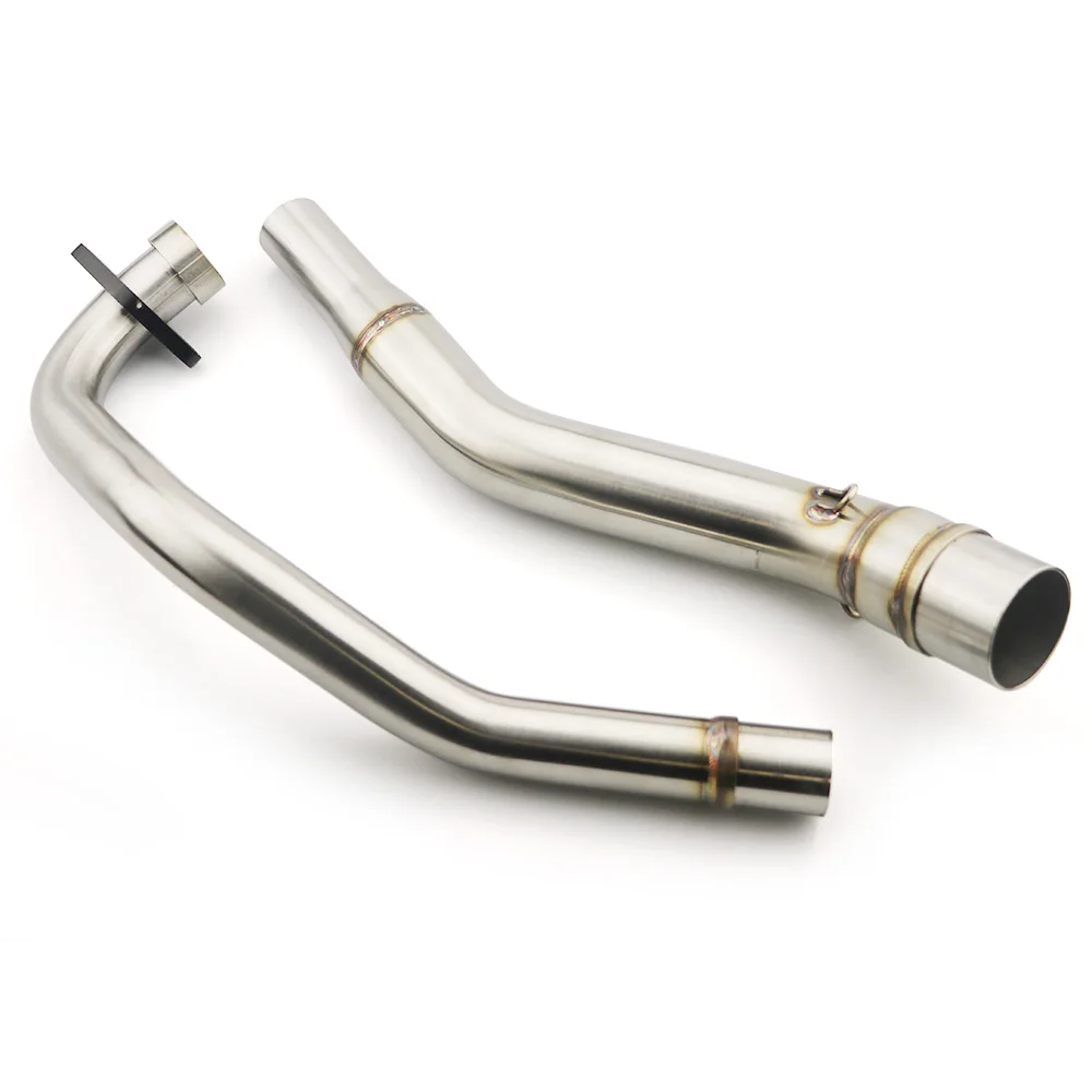 Front Exhaust Pipe Глушитель выхлопной трубы мотоцикла Модифицированная Передняя средняя труба из нержавеющей стали труба для HONDA RS150 RS150R WINNER150 круглый год - Цвет: Front Exhaust Pipe