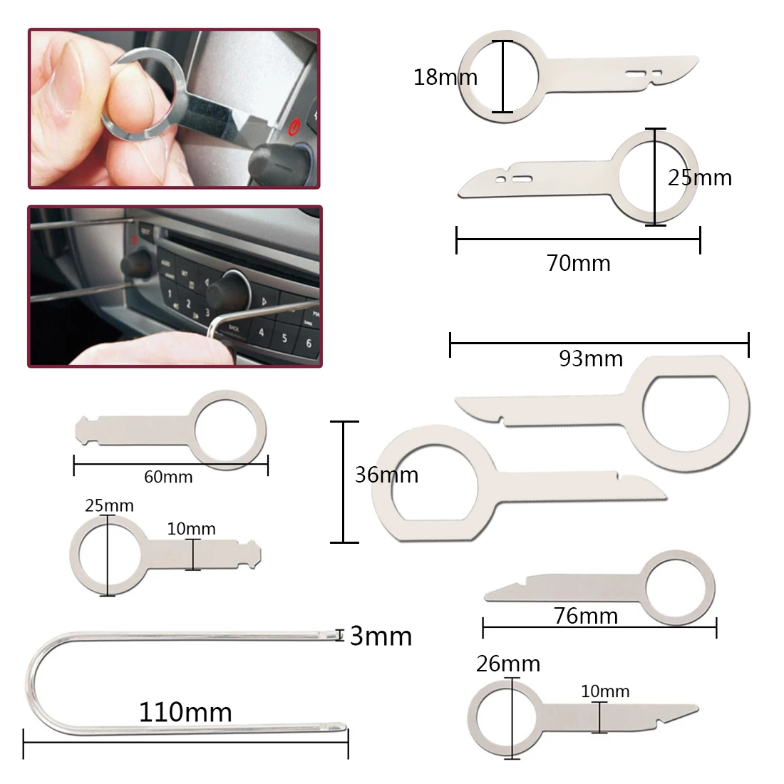 Набор инструментов для ремонта автомобиля Kit14pcs жесткий пластик Авто Радио
