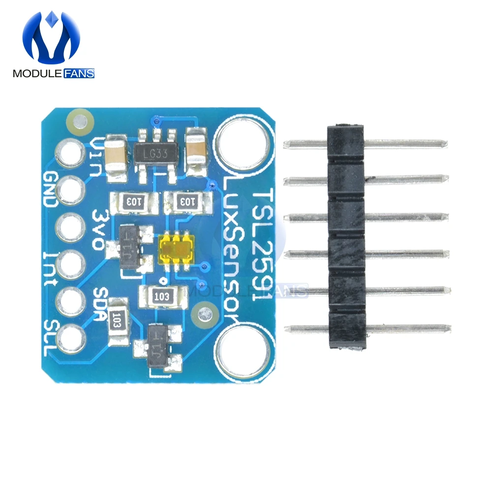 TSL2591 IIC I2C свет Сенсор Breakout модуль высокий динамический диапазон цифровое табло TSL25911FN 3,3 5 V Diy Электронные