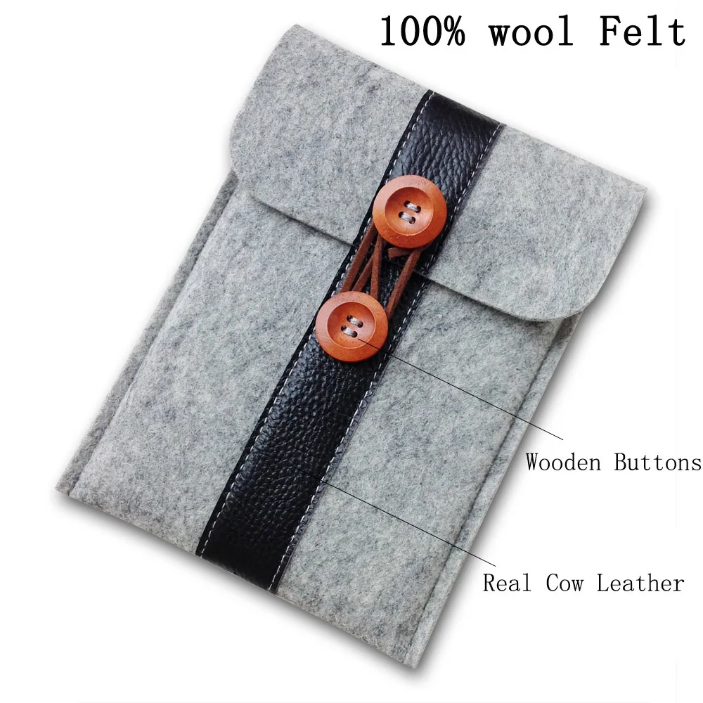 100% шерсть войлочная сумочка-рукав с текстурой &quotДикая Лошадь&quot чехол Обложка