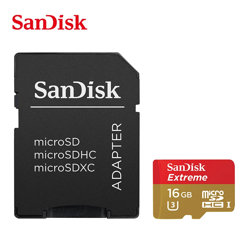 Оригинальный SanDisk Бесплатная доставка карты памяти Extreme microSD UHS-I microSDXC Class10 U3 100
