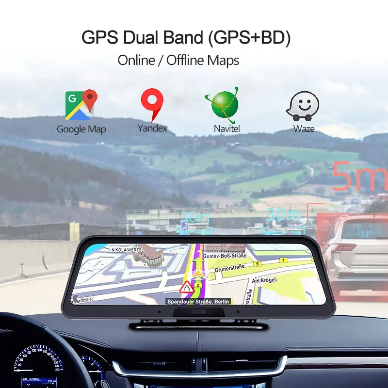 ANSTAR 10 ''4G видеорегистратор Android приборная панель Автомобильная камера WiFi gps ADAS Автомобильный видеорегистратор 1080P видео рекордер регистратор авто камера заднего вида