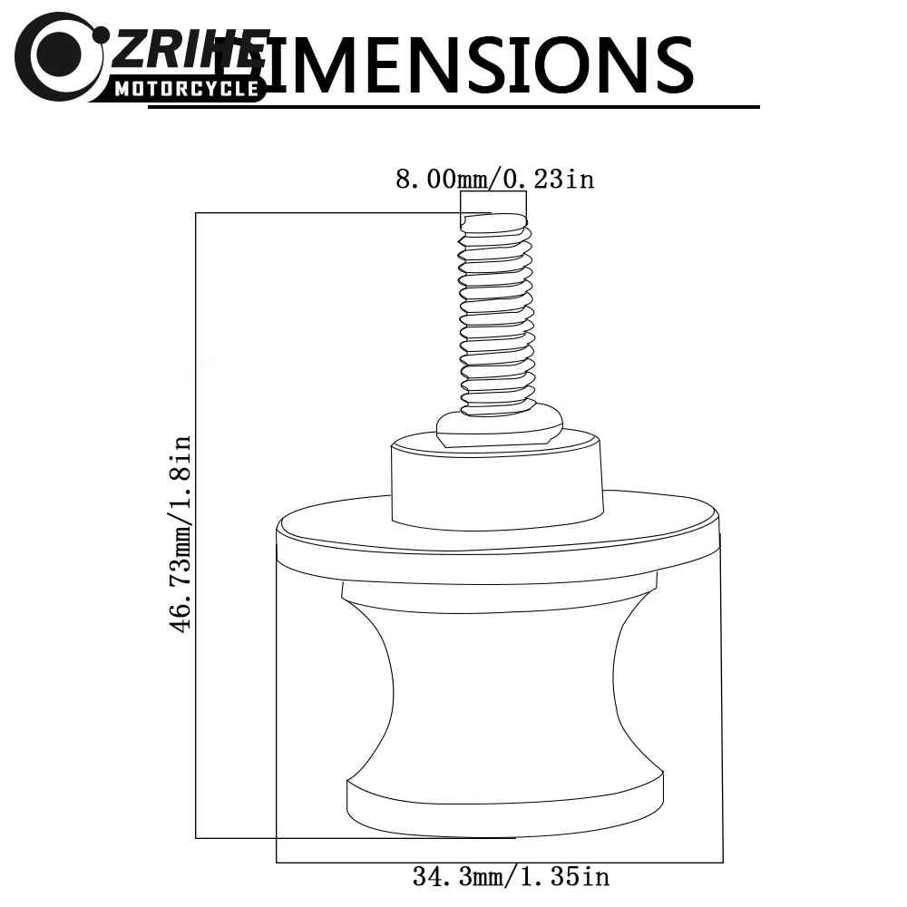 8 мм мотоциклетные качели ползунки для рук катушки аксессуары мотоциклов маятник