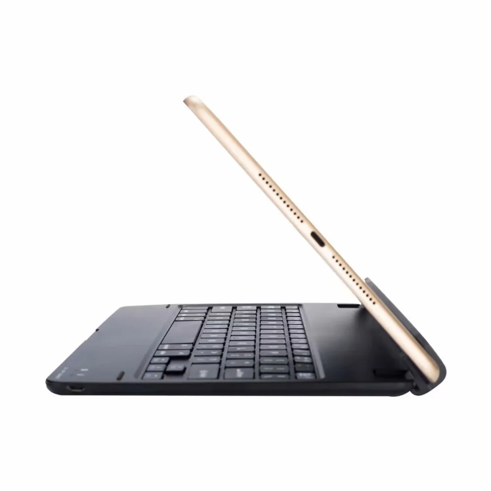 Русский/испанский/иврит тонкий беспроводной Bluetooth клавиатура кожаный чехол для Apple iPad 9,7 //Air/Air2/Pro 9,7
