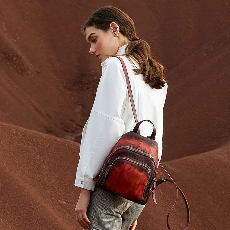 Модный повседневный рюкзак для девочек подростков 2019 винтажная