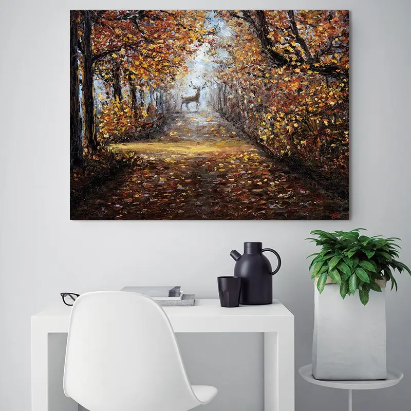

Art print wall picture and posters posters and ptints forest picture deer wall art Canvas Painting decor print canvas painting