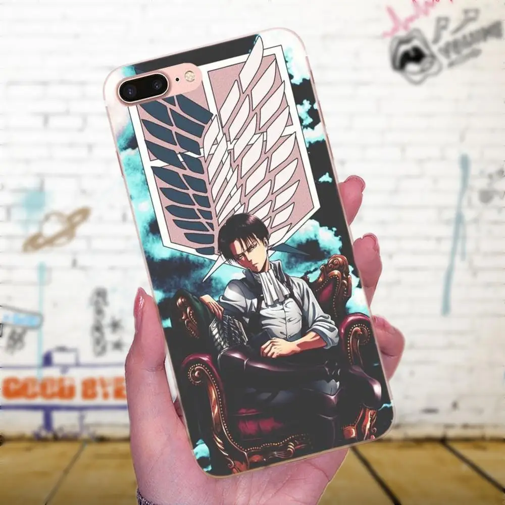 Аниме атака на Титанов Eren Levi Mikasa для Galaxy J1 J2 J3 J330 J4 J5 J6 J7 J730 J8 2015 2016 2017 2018 mini Pro мягкий