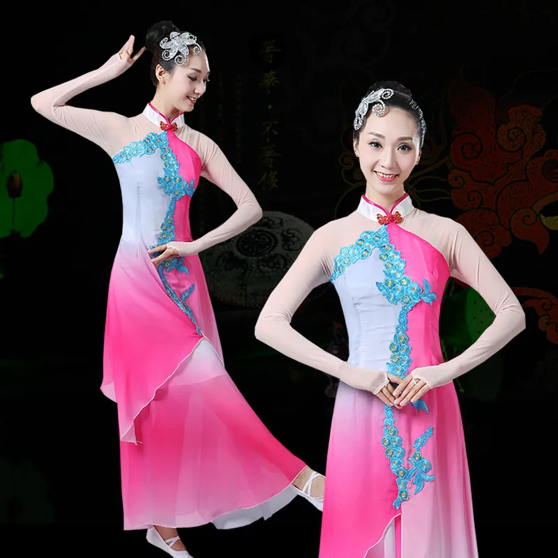 Новый дизайн китайский костюм Одежда для танцев изящный вентилятор танцевальные