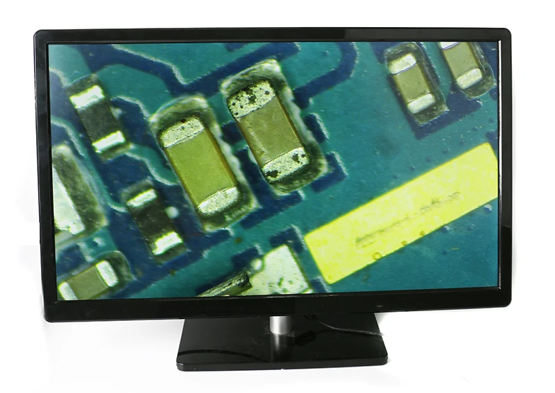 Промышленный 7X-45X Simul-focal Тринокулярный Стерео микроскоп VGA HDMI видеокамера 720P 13MP для телефона PCB пайки ремонт лаборатории