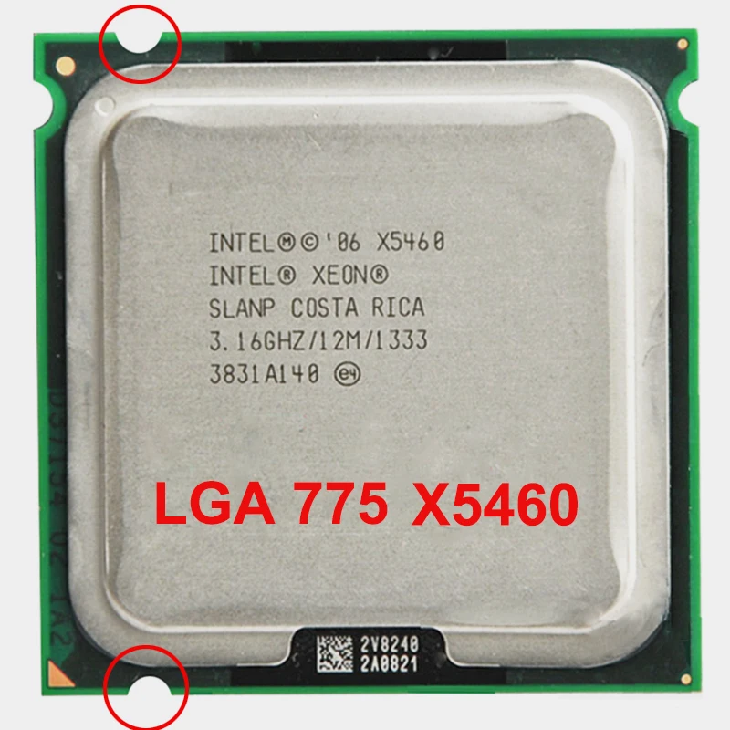 Процессор INTEL XEON X5460 ЦП 775 четырехъядерный 4 ядра 3 16 МГц 12 МБ работает на 775|775 quad