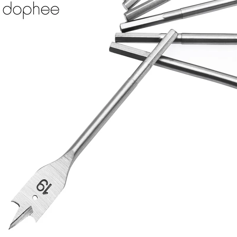 Dophee 19/20/22/26/28/30/32 мм ручные инструменты сверла для сверления дерева лопата с плоской головкой деревообрабатывающий Лопата весло дерево Сталь Мощность инструмент* 7