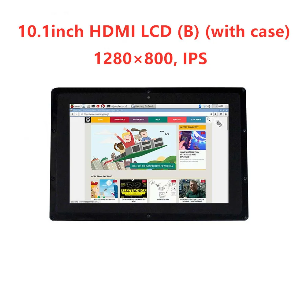 10 1 дюймовый HDMI LCD (B) 1280*800 емкостный дисплей монитор IPS сенсорный экран для Raspberry Pi
