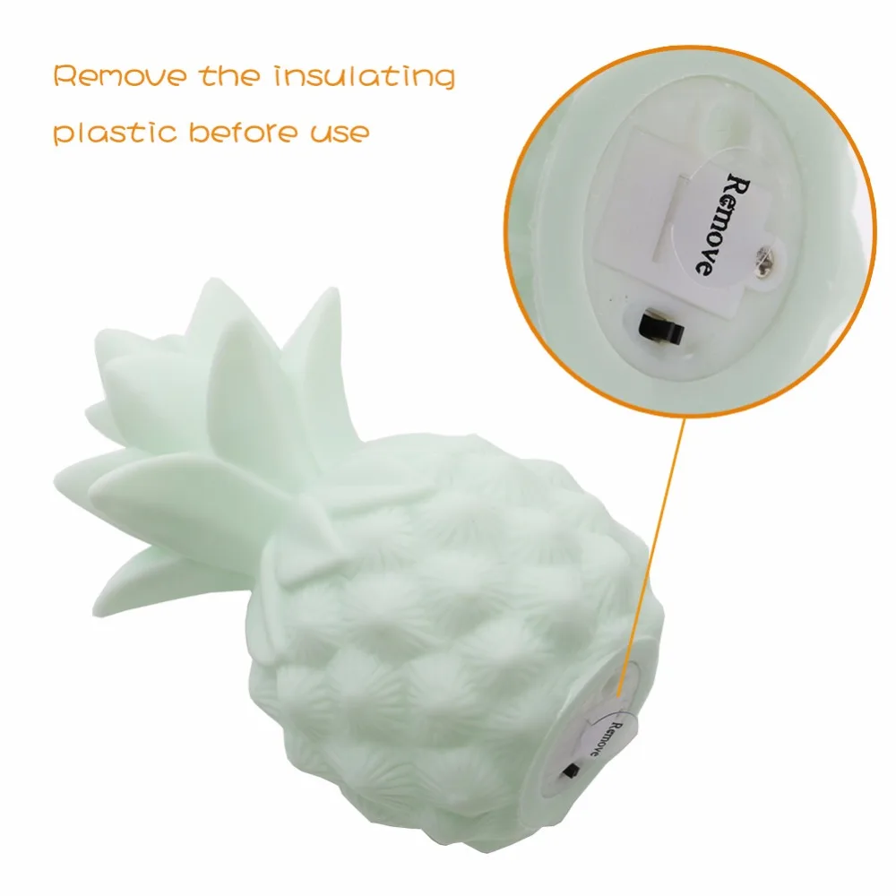 Креативный милый светодиодный Ночной светильник с ананасом детские игрушки