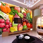 Свежие фрукты овощи Виноград банан ананас фото роспись Индивидуальный размер Нетканая бумага для стен гостиной 3D обои
