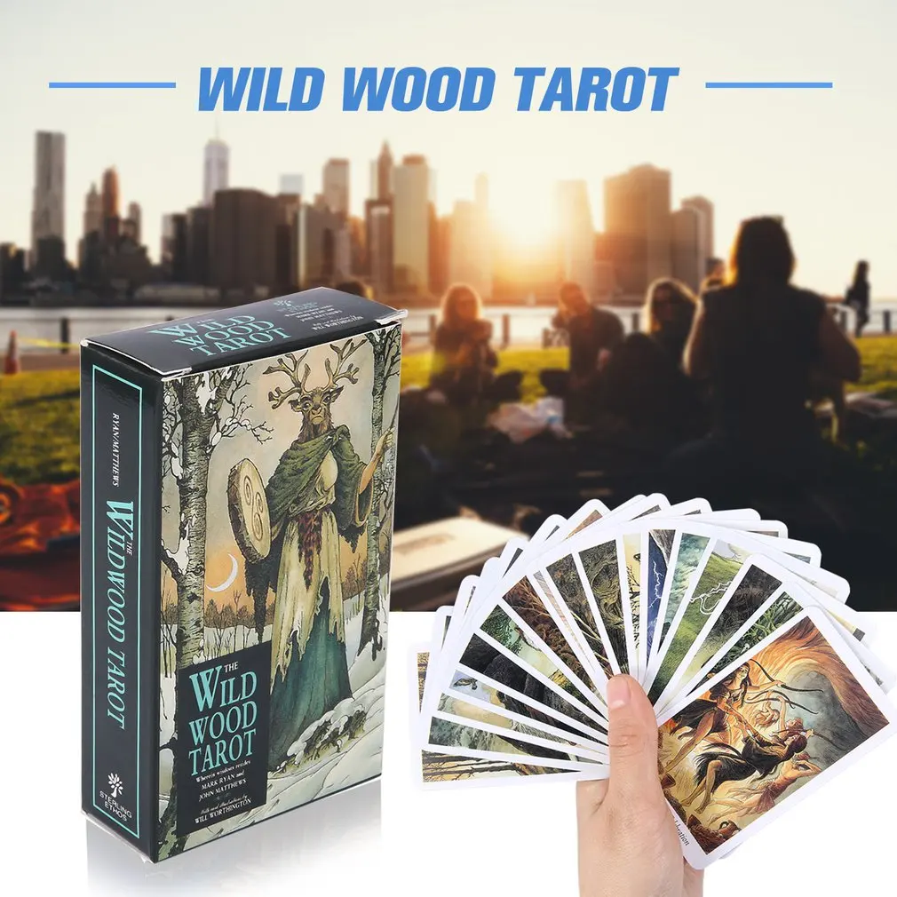 Волшебная дикая древесина Таро Чтение Fate Tarot карточная игра для личного использования настольная игра 78 карт колода и руководство