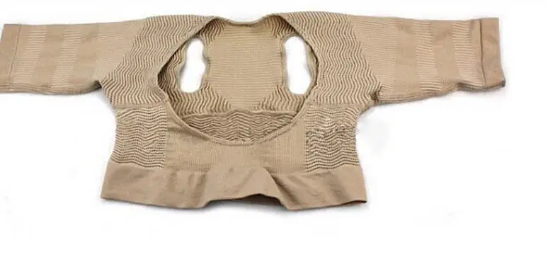 Сундук Корректор осанки PRAYGER humback Body Shaper Для женщин Утягивающее Корректирующее белье для рук прямой спинкой Топы массаж плеч - Цвет: Бежевый