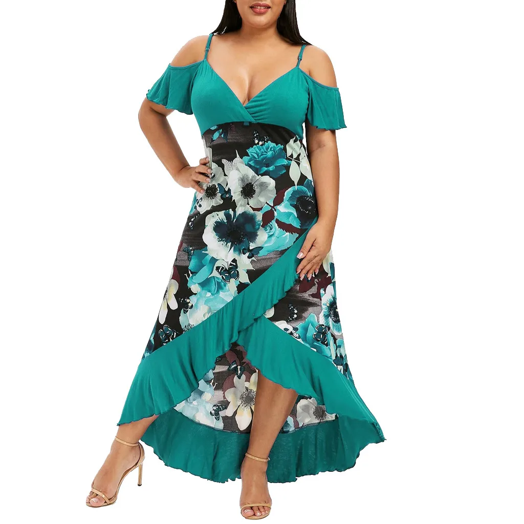 Женское винтажное платье с коротким рукавом и открытыми плечами 6 цветов летняя