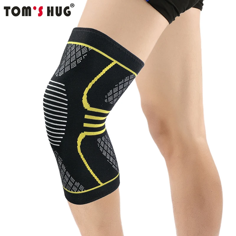 

1 Pcs Knee Support Protect Sleeve Sport Kneepad Tom's Hug Brand Fitness Running Cycling Braces Elastic Nylon Gym Knee Pad Warm