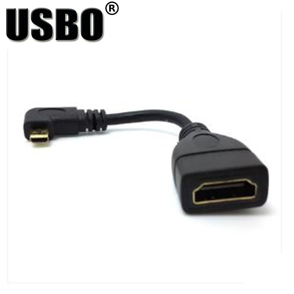 Черный Позолоченный 10 см HDMI кабель передачи данных для телефона