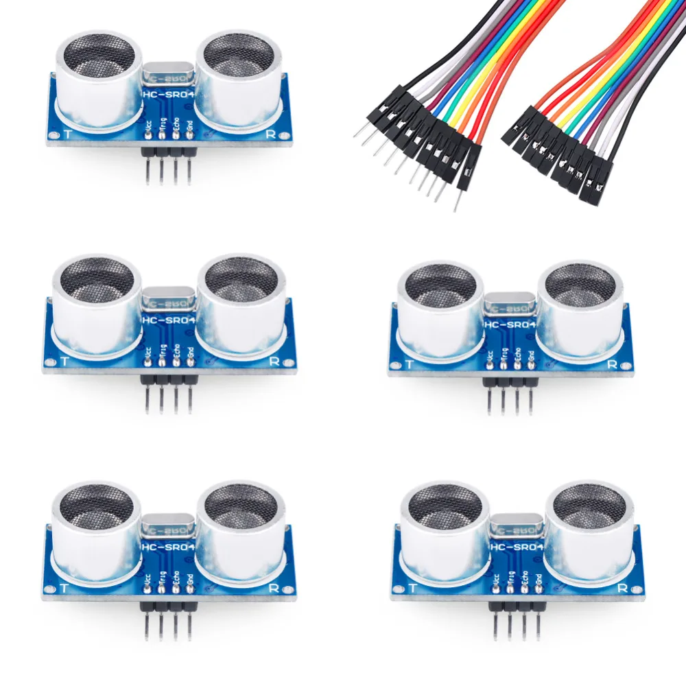Ультразвуковой Модуль Keywish 5 шт. набор датчиков расстояния для Arduino R3 Mega2560 Nano