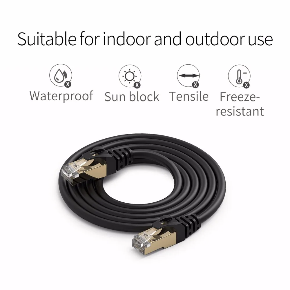 ORICO Cat7 Ethernet кабель RJ45 Cat 7 круглый сетевой Lan патч корд для ПК роутер ноутбука с