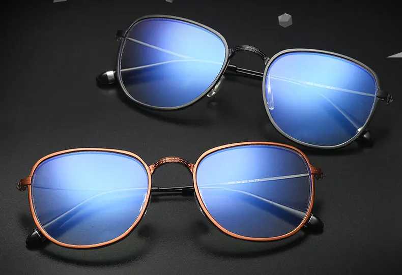806, оптическая оправа для очков для мужчин и женщин, очки по рецепту, очки с полной оправой, оправа из сплава, очки