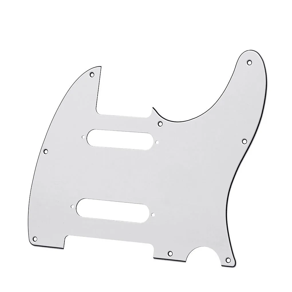 Накладки для гитары Tele 3 шт. 8 отверстий черные/белые/слоновая кость слоя с винтами