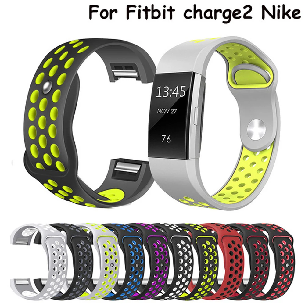 Силиконовый ремешок для Fitbit Charge 2 спортивный силиконовый Смарт браслет умные