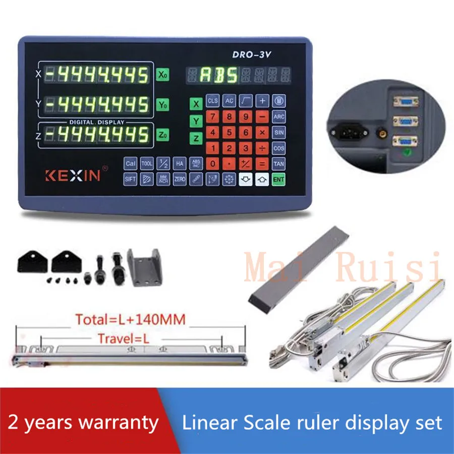 2 Axis Digital Readout Linear Scale linear sensor 900&amp300mm DRO Ruler CNC Milling Drilling Machine | Инструменты