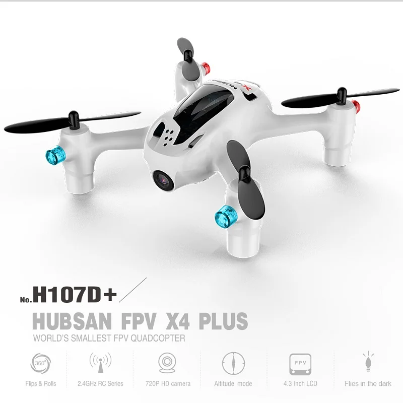 Квадрокоптер Hubsan X4 H107D + Plus с hd камерой 720 P 6 осевой гироскоп FPV функция