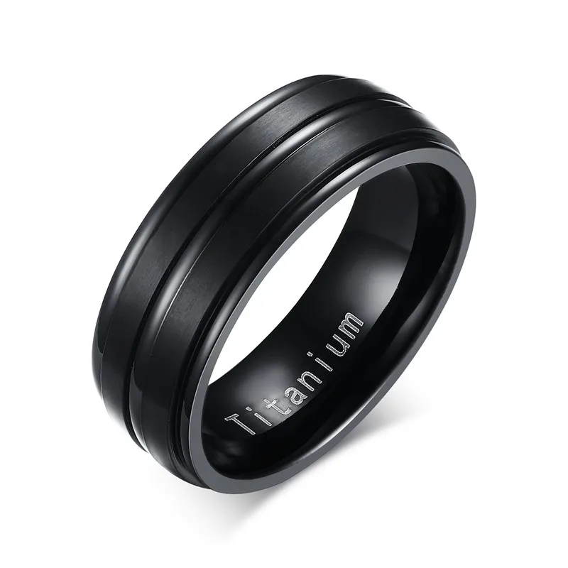 Мужское кольцо из чистого титана anillos mujer 5 цветов 8 мм в ширину TR-012 2019 | Украшения и