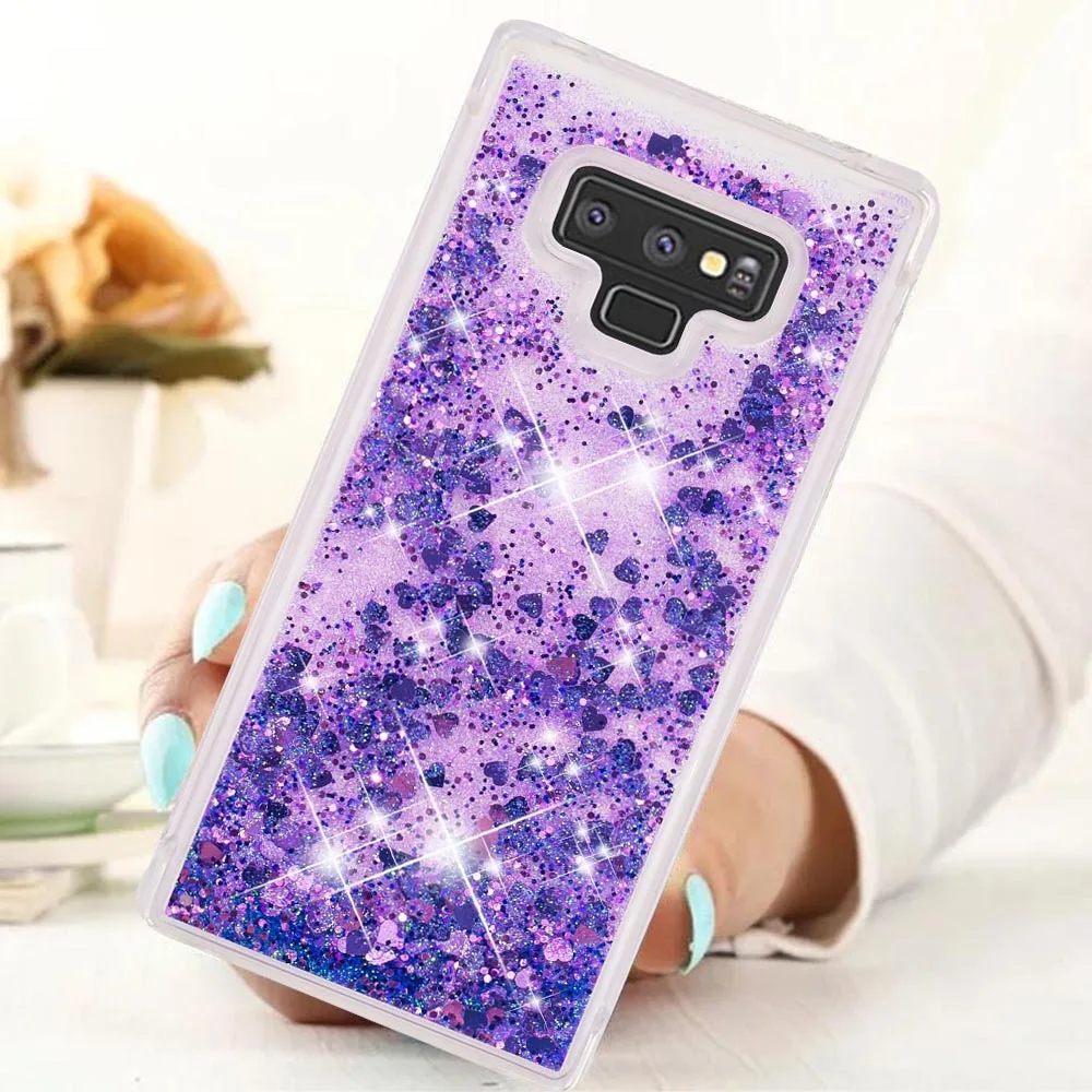 Жидкий блестящий чехол для Samsung Galaxy Note 9 8 мягкий силиконовый из ТПУ S9 S8 S10 S10e Plus |