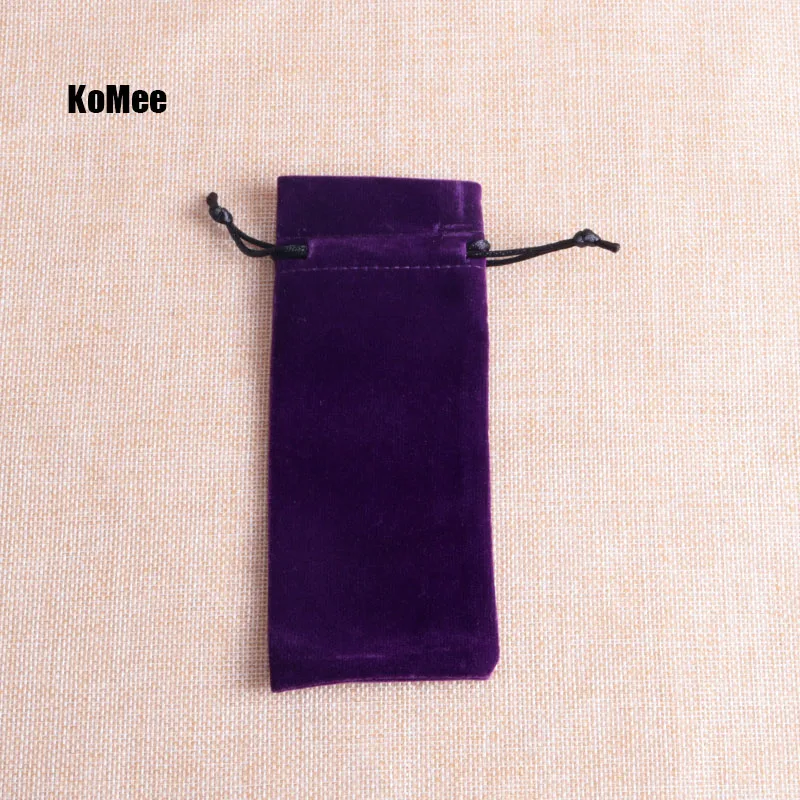 

Wholesale 20pcs/lot Purple Velvet Bags 6x15cm Jewelry Pouch Bag Cute Bracelet Jewelry Packaging Bag Wedding Drawstring Gift Bags