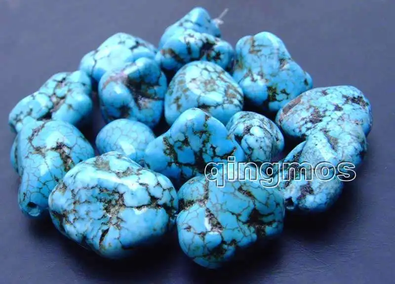

Big 20-30mm Natural BAROQUE Blue stone Beads strand 15"-los12 wholesale and retail Free shipping