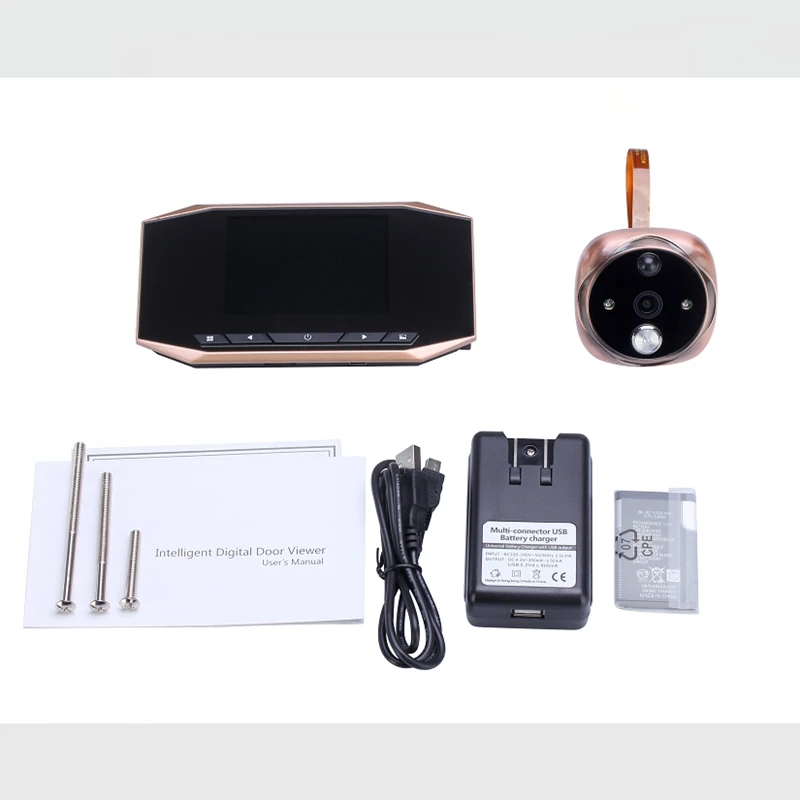 3 5 &quotTFT цифровой дверной просмотрщик Фото Видео ночное видение Обнаружение
